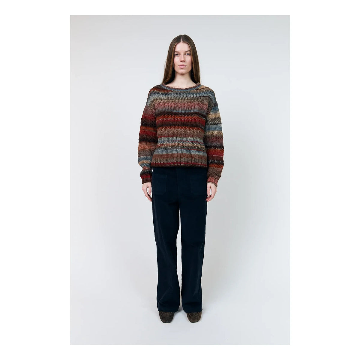 Lollys Laundry - Fairhaven Wool Sweater | Terracotta