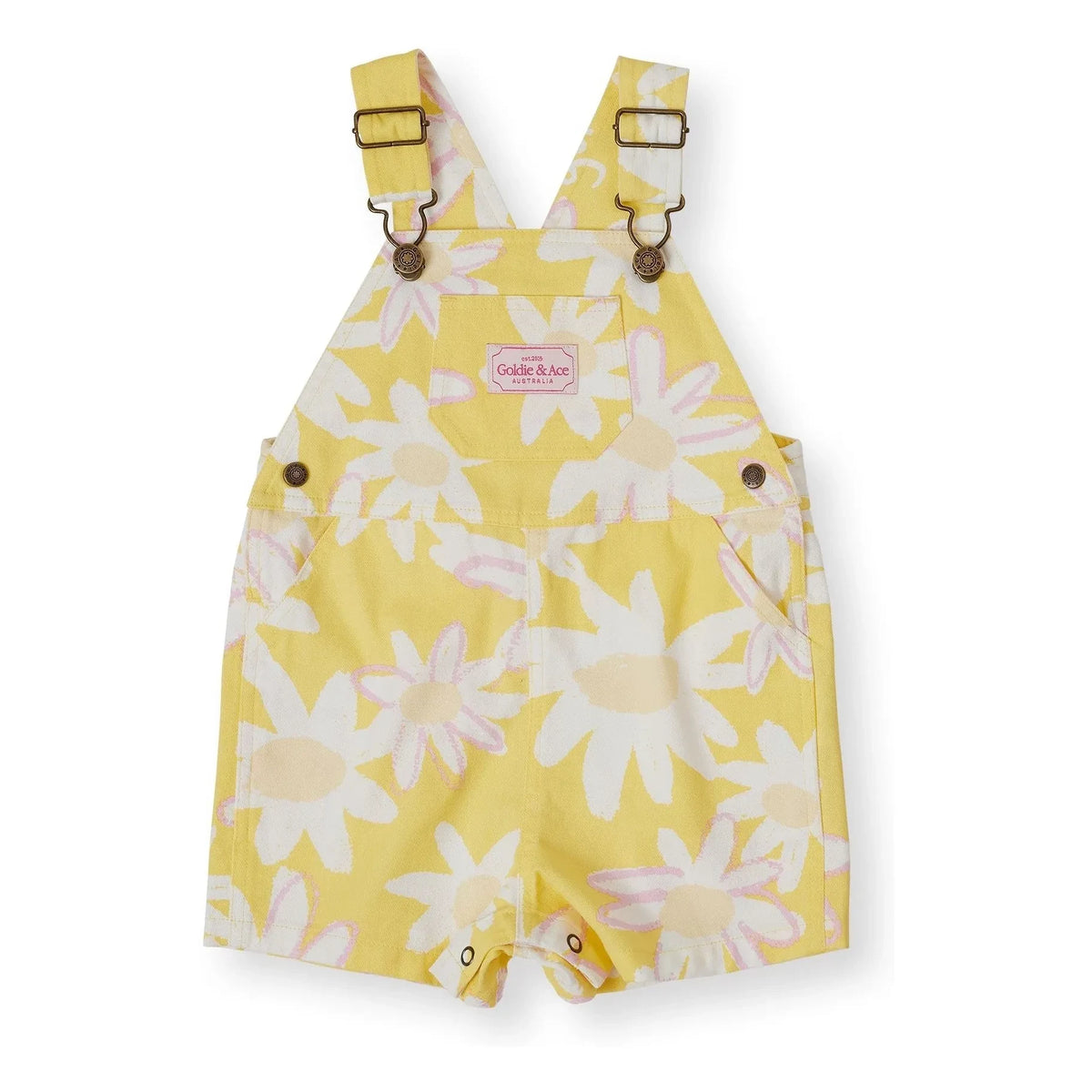 Goldie + Ace - Short Floral Jumpsuit | Yellow