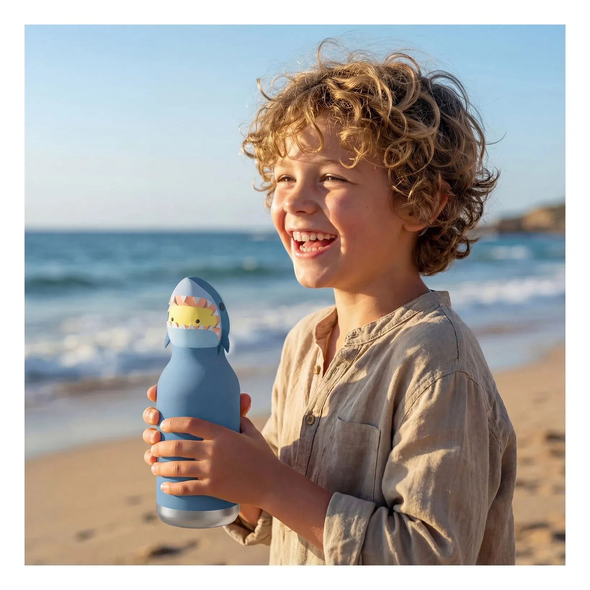 Asobu - Shark Stainless Steel Water Bottle | Blue