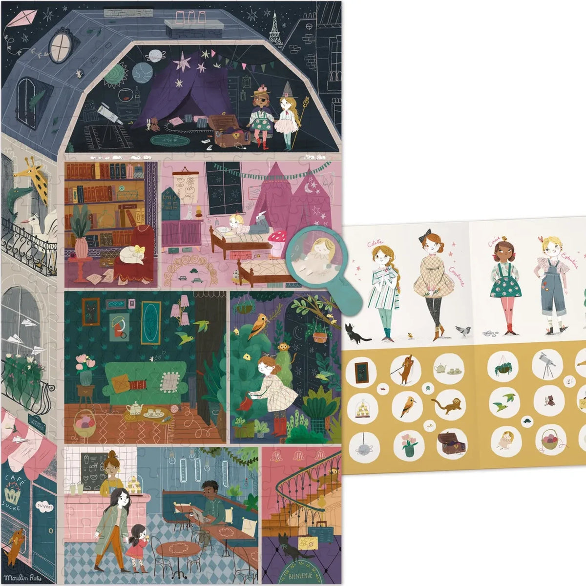 Moulin Roty - "The Mansion" Puzzle - Les Parisiennes