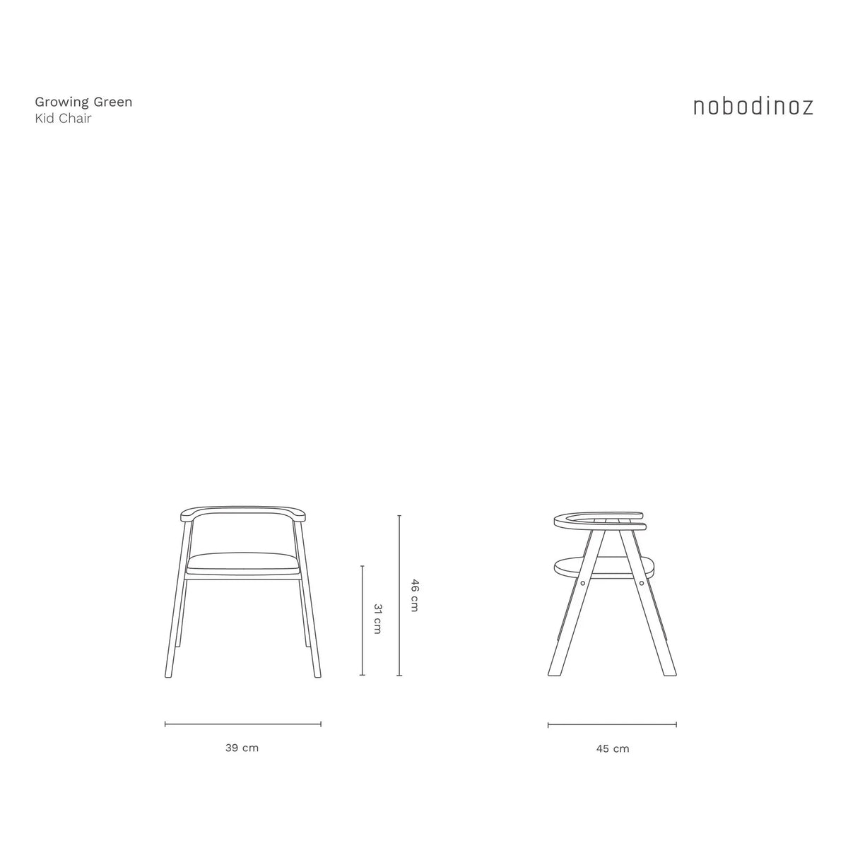 Nobodinoz - Growing Green Chair | Red