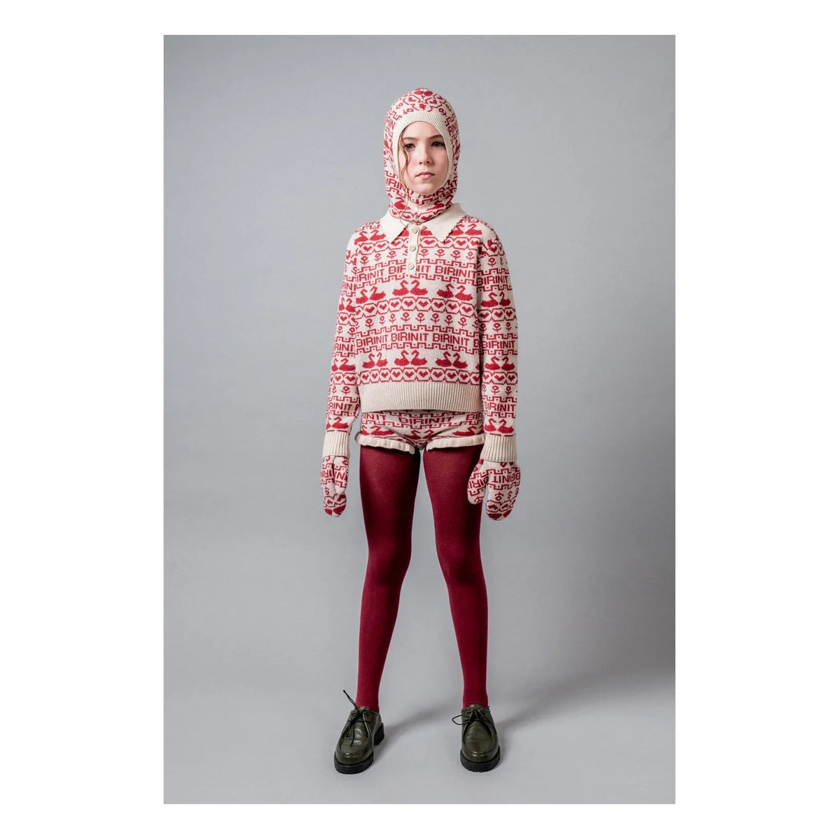 birinit - Wool Duck Shorts | Burgundy