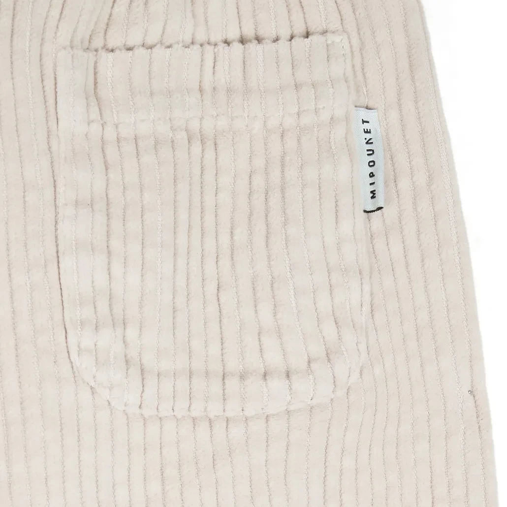 Mipounet - Siena Organic Cotton Velvet Pants | Beige