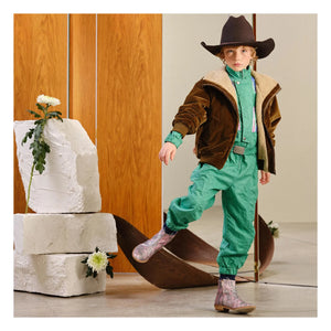 The Animals Observatory - Tiger Velvet Jacket | Khaki
