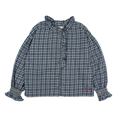 Búho - Tartan blouse | Navy