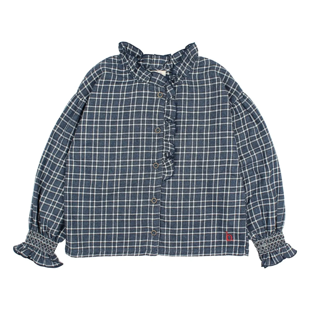 Búho - Tartan blouse | Navy