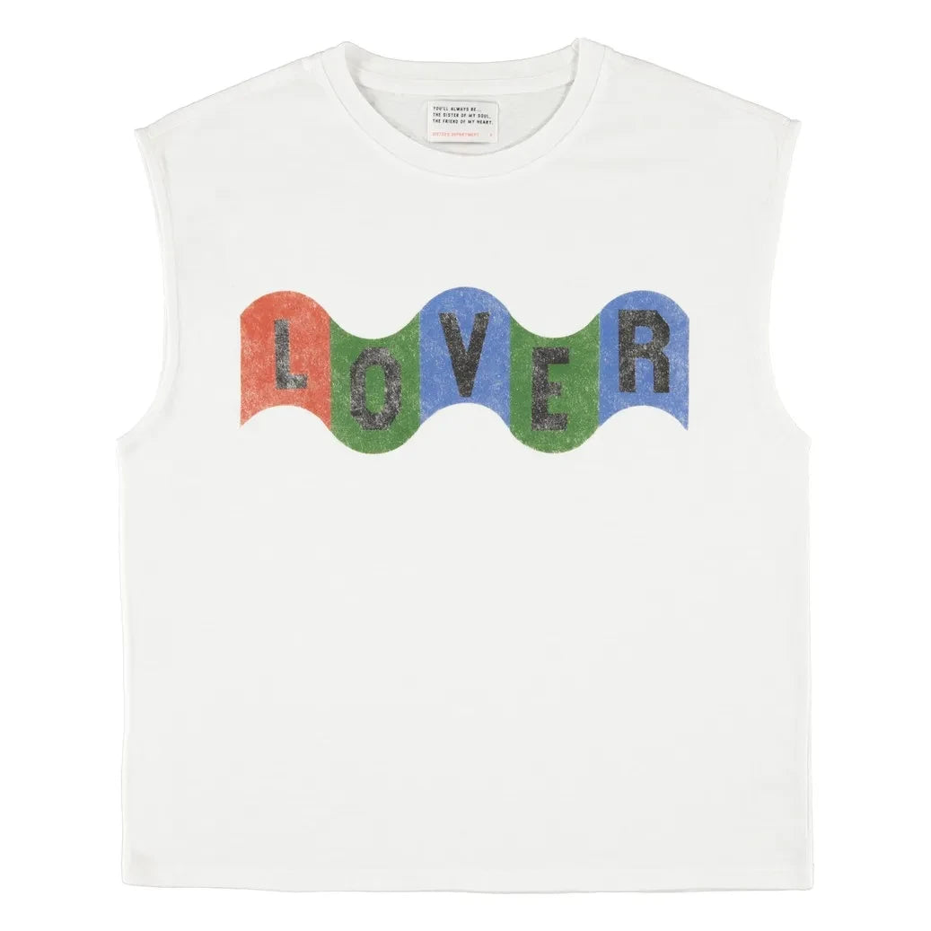 Sisters Department - Sophie Cotton Flamé T-Shirt | Ecru