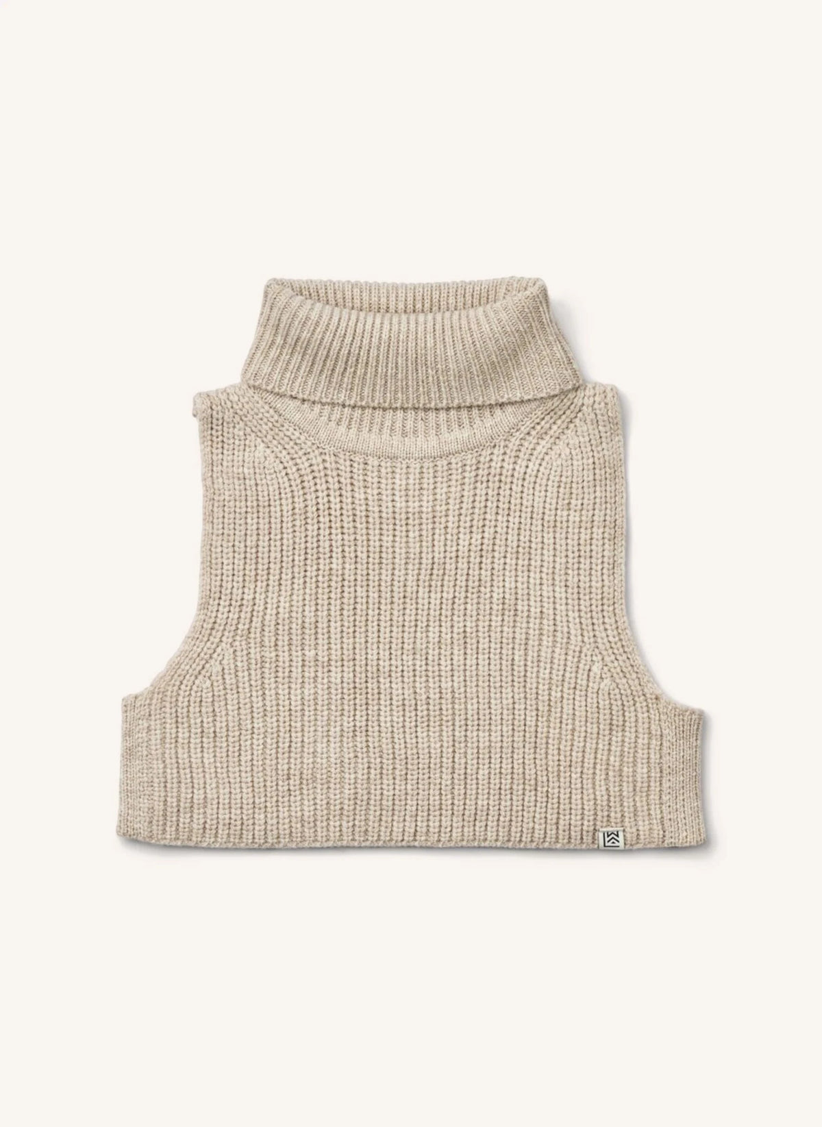 Liewood - Erling Organic Cotton Knit Neck Warmer | Ecru