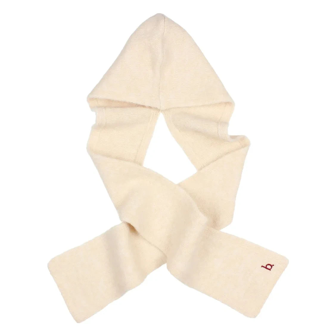 Búho - Girls' Beanie Scarf | Ecru