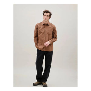 Forét - Ridge Check Flannel Shirt | Rust