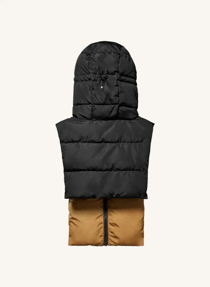 Fudoon - Reversible Hooded Puffer Jacket | Caramel
