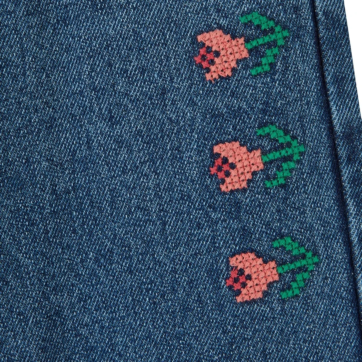 Emile et Ida - Embroidered Jeans | Dark Blue