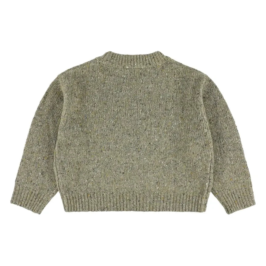 Morley - Zed Merino Wool Marled Sweater | Light Khaki