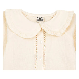 Bonton - Fig Peter Pan Collar Blouse | Ecru