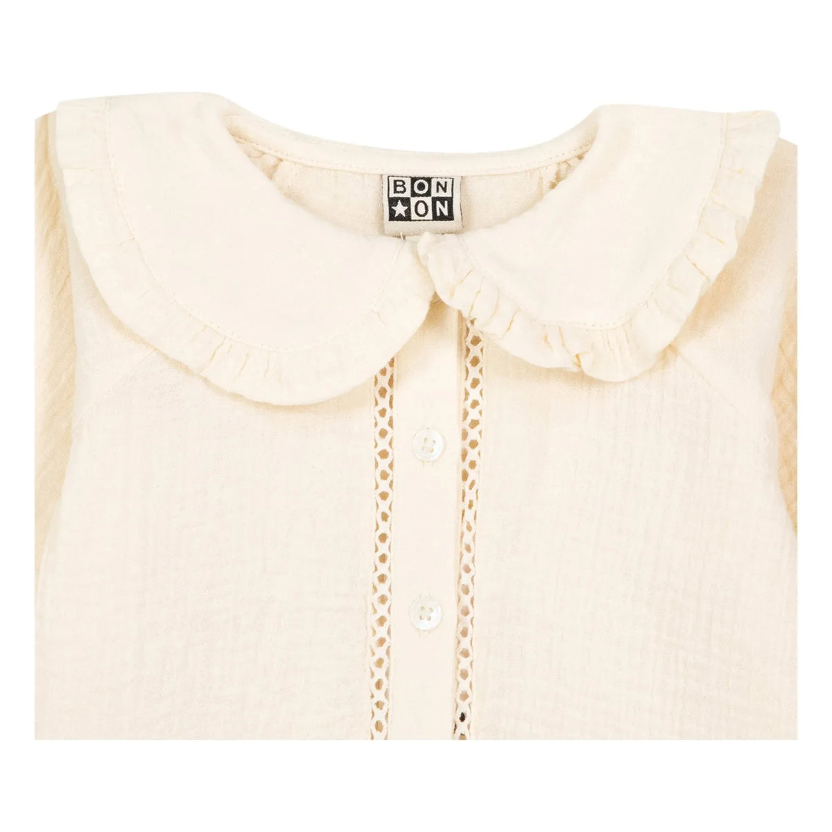 Bonton - Fig Peter Pan Collar Blouse | Ecru