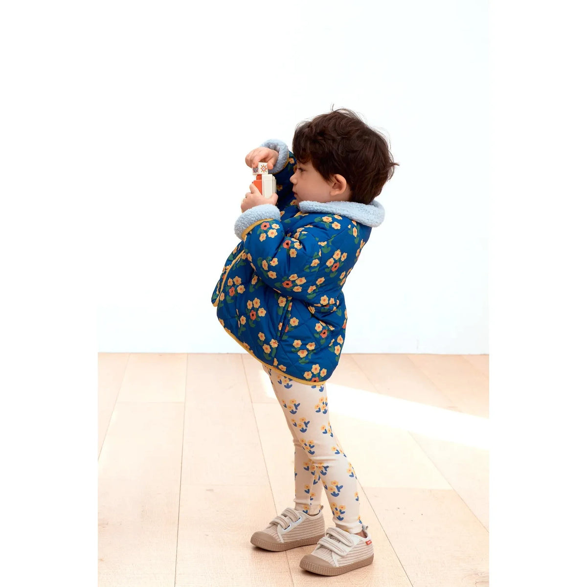 Petit Stella - Flower Pattern Leggings | Cream