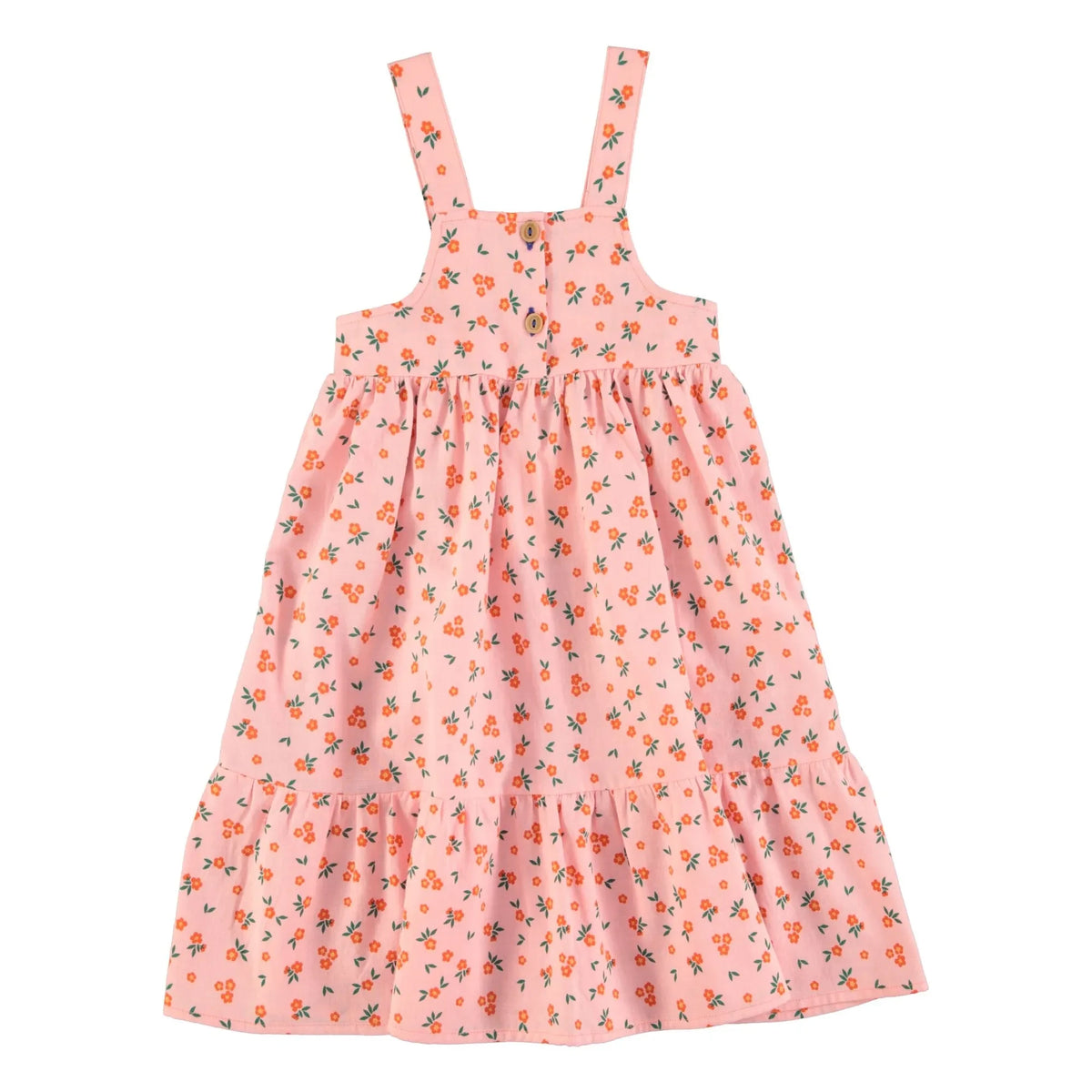 Piupiuchick - Organic Cotton Flower Dress | Peach