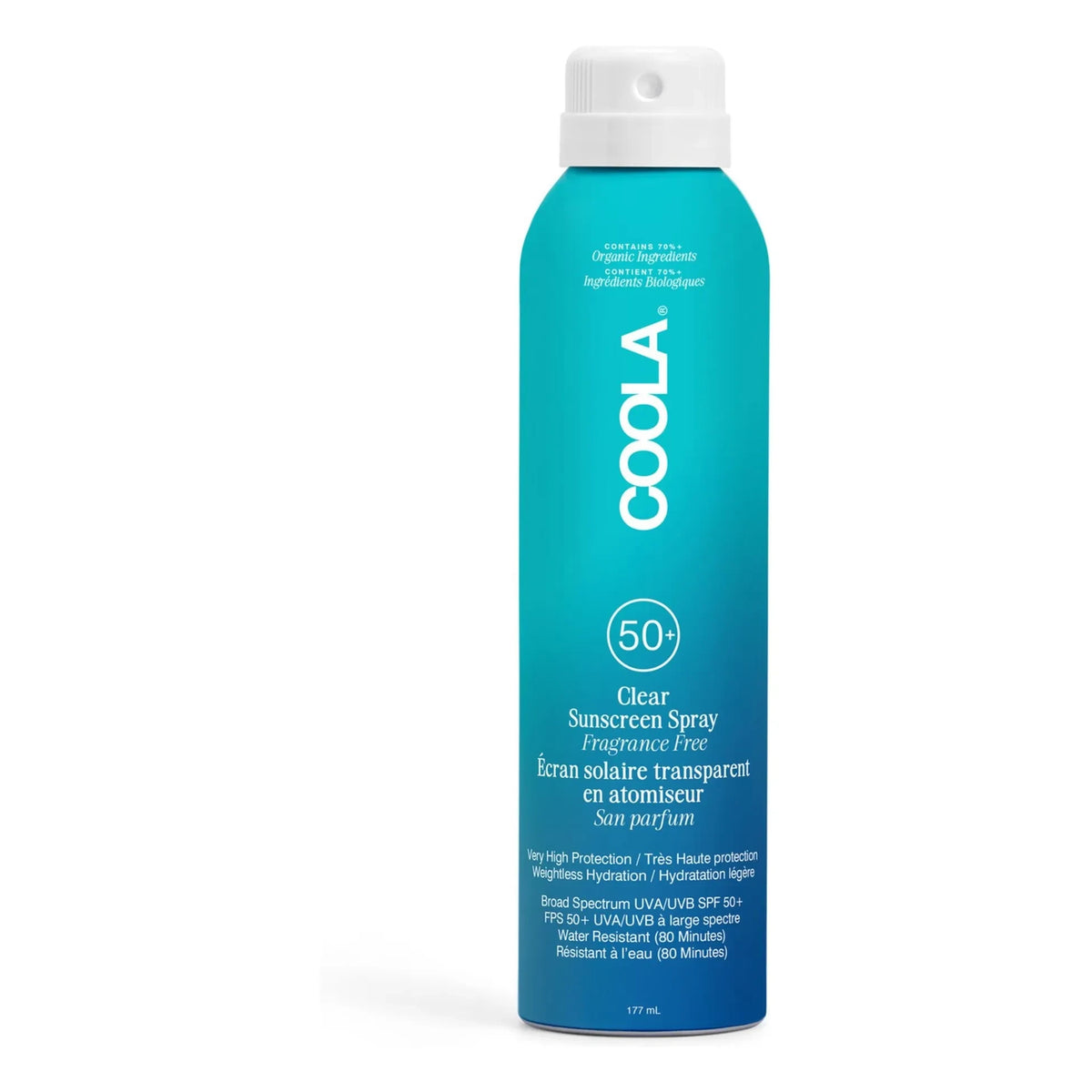 Coola - Fragrance-free clear sun spray SPF 50 - 177 ml