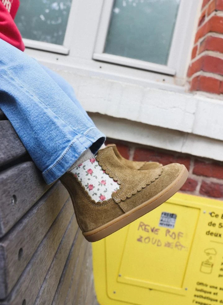 Lazare - Isaure Fleurs Boots | Khaki brown