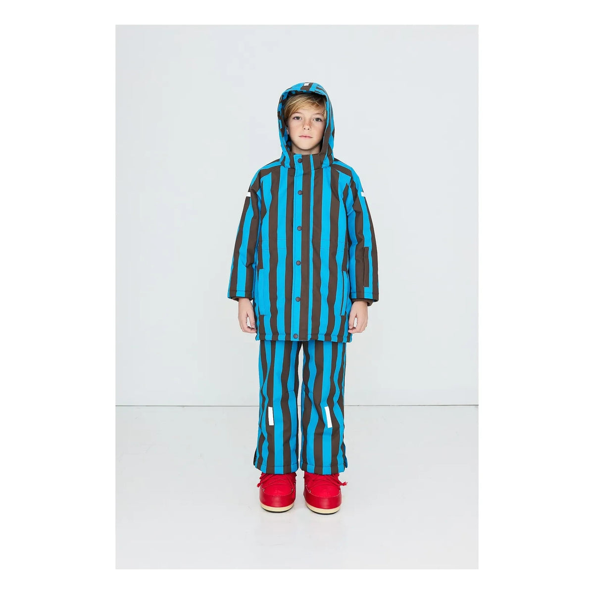 Tinycottons - Striped Ski Jacket | Blue