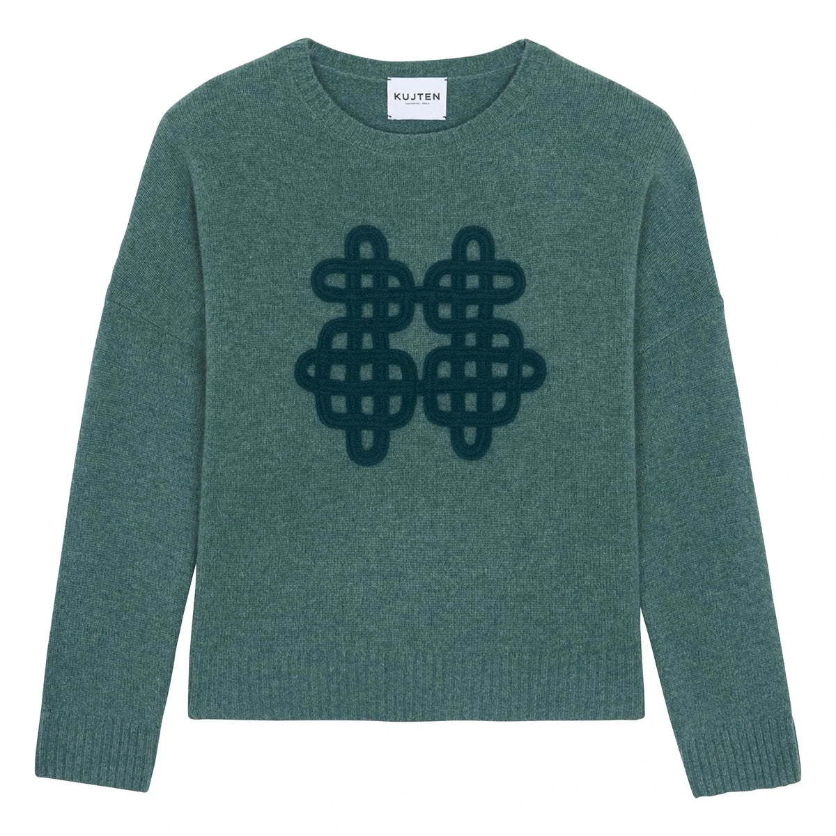 Kujten - Amelie Symbol Cashmere Sweater | Green
