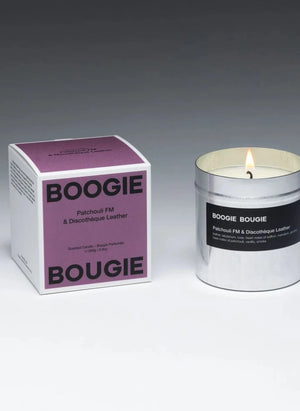 Boogie Bougie - FM Patchouli &amp; Leather Nightclub Scented Candle - 250 g