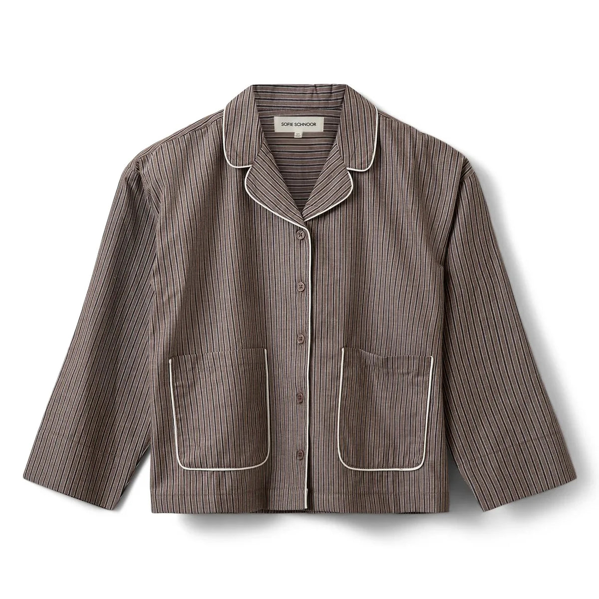 Sofie Schnoor - Imanasy Striped Shirt | Brown