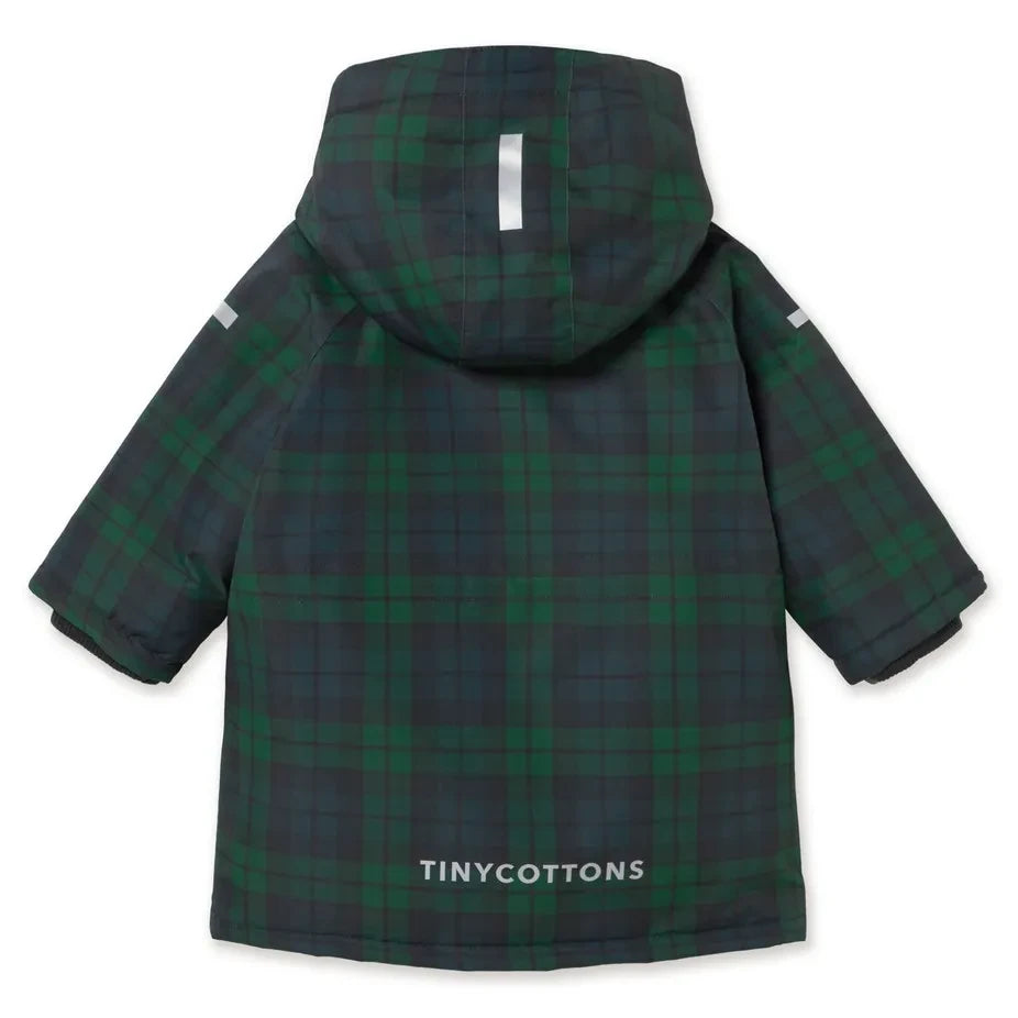 Tinycottons - Checked Ski Jacket | Green