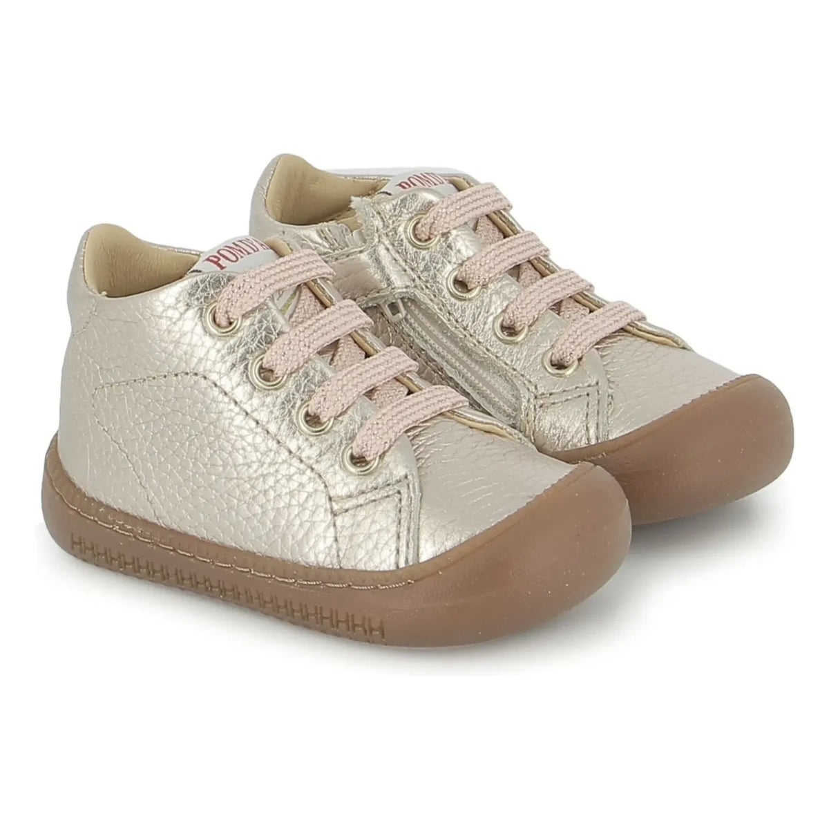 Pom d'Api - Yaka Walk Granulated leather boots | Gold