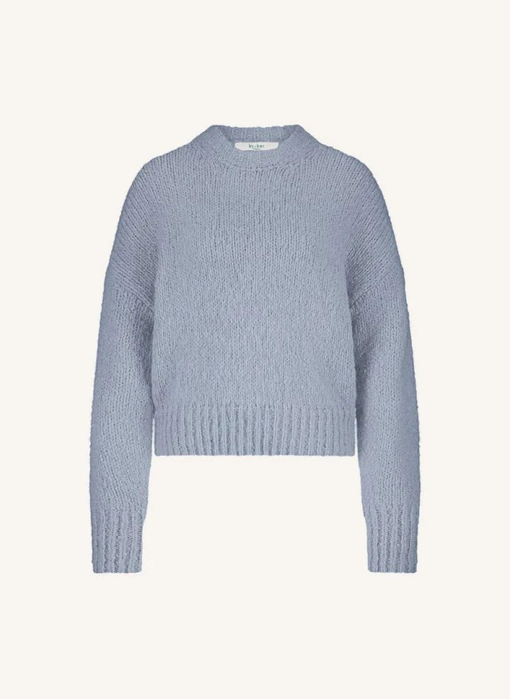 By Bar - Sonny Wool Sweater | Grey Blue