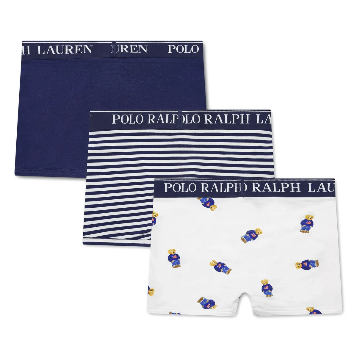 Ralph Lauren - 3-Piece Bear Boxer Shorts Set | Navy