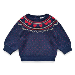 Louis Louise - Elias Polka-Dot Sweater | Navy