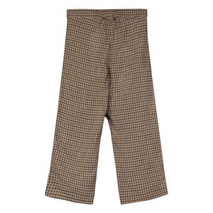 Tangerine - Slim Fit Checkered Pants | Brown