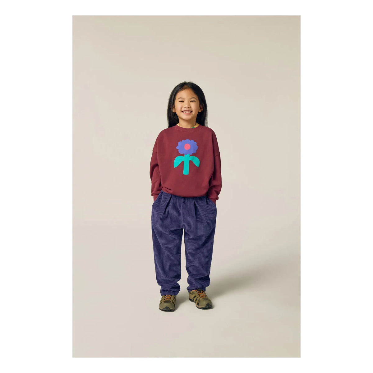 The Campamento - Sweat Fleur | Burgundy