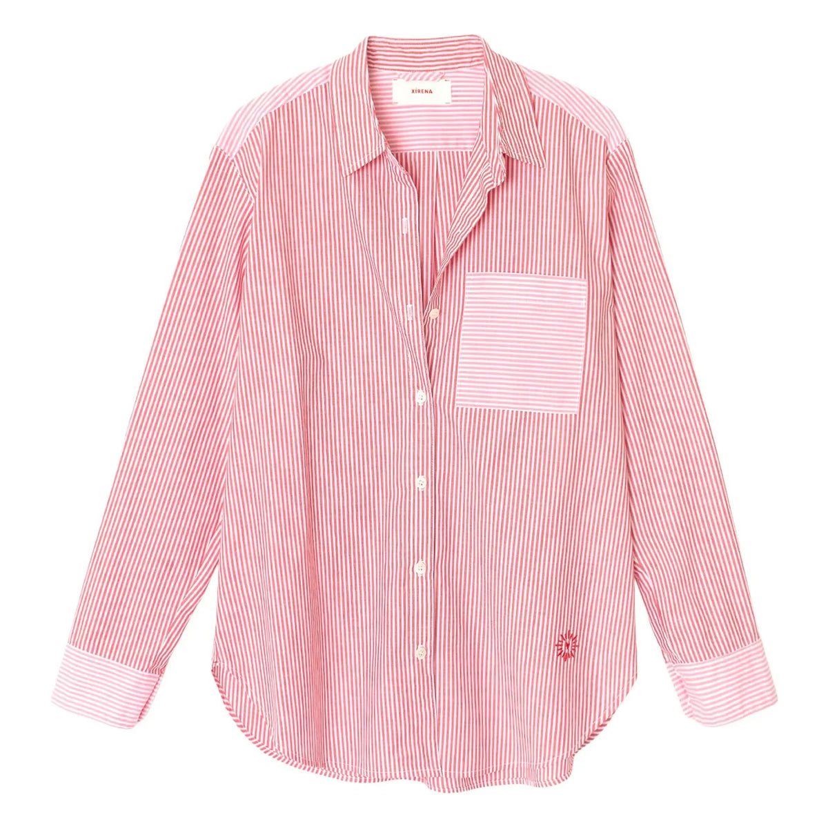 Xirena - Striped Purple Shirt x Léa Meylan | Pink