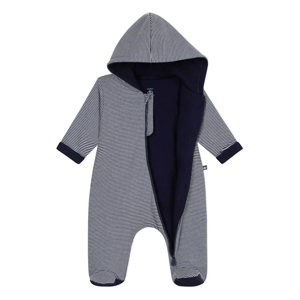 Petit Bateau - Striped Organic Cotton Pilot | Midnight Blue