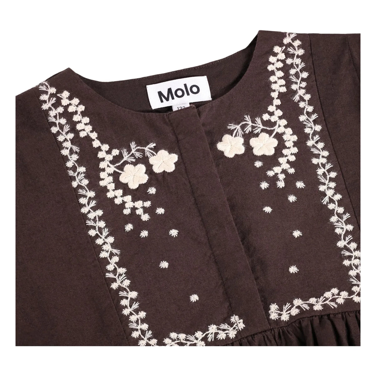 Molo - Rhonda embroidered blouse | Organic cotton | Brown