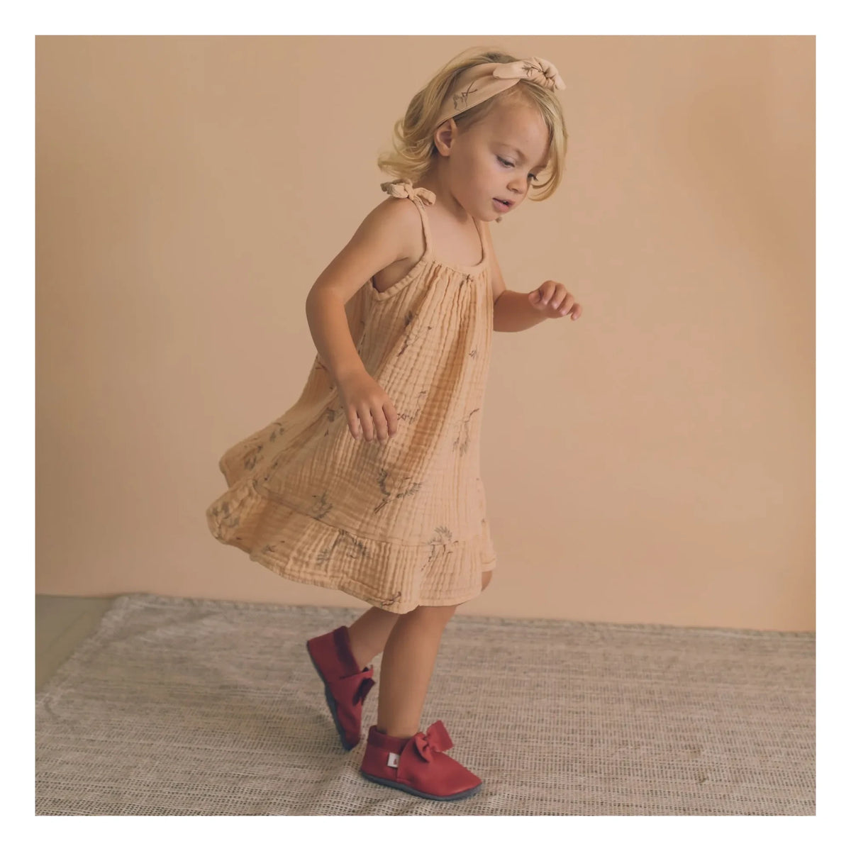 Baobaby - Knot Slippers | Cherry red