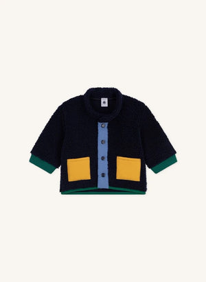 Petit Bateau - Sherpa-style jacket | Navy