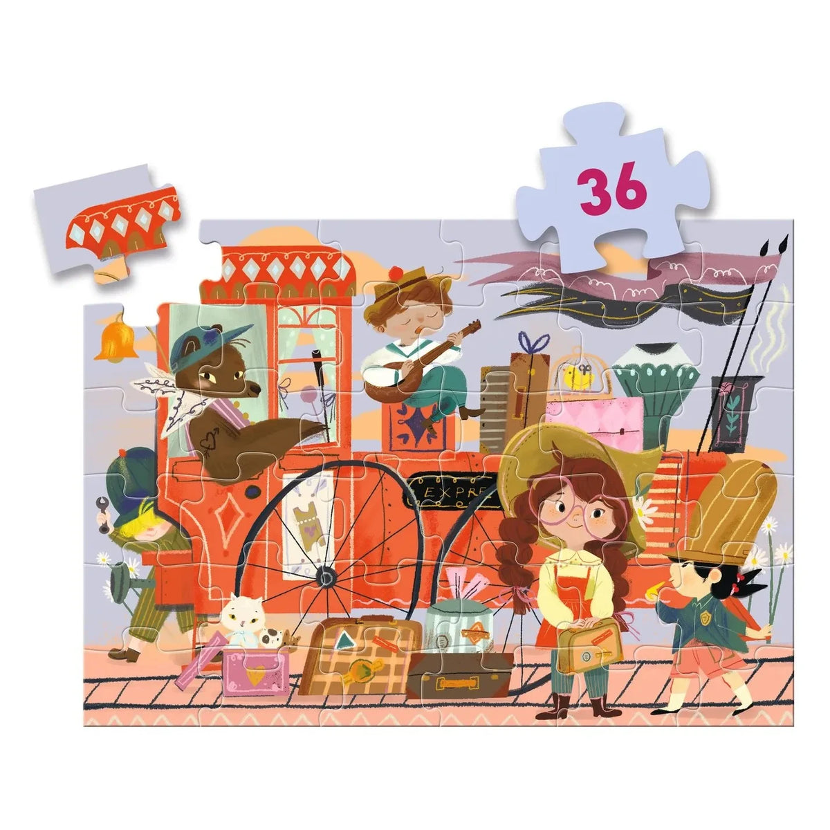 Djeco - "Mia's Journey" Puzzle - 36 Pieces