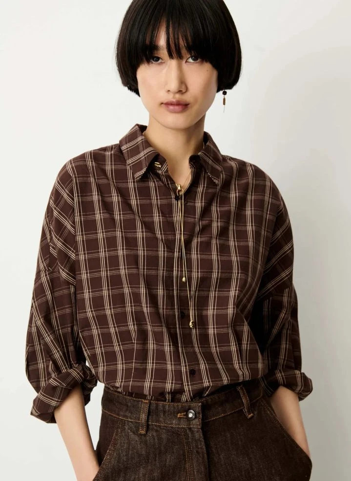 Sessùn - Booklyn Cotton Shirt | Mocha