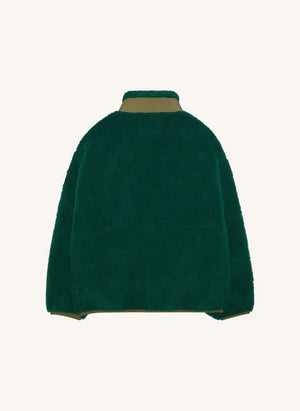 Finger in the nose - Paulo Bi-Material Sherpa Jacket | Green