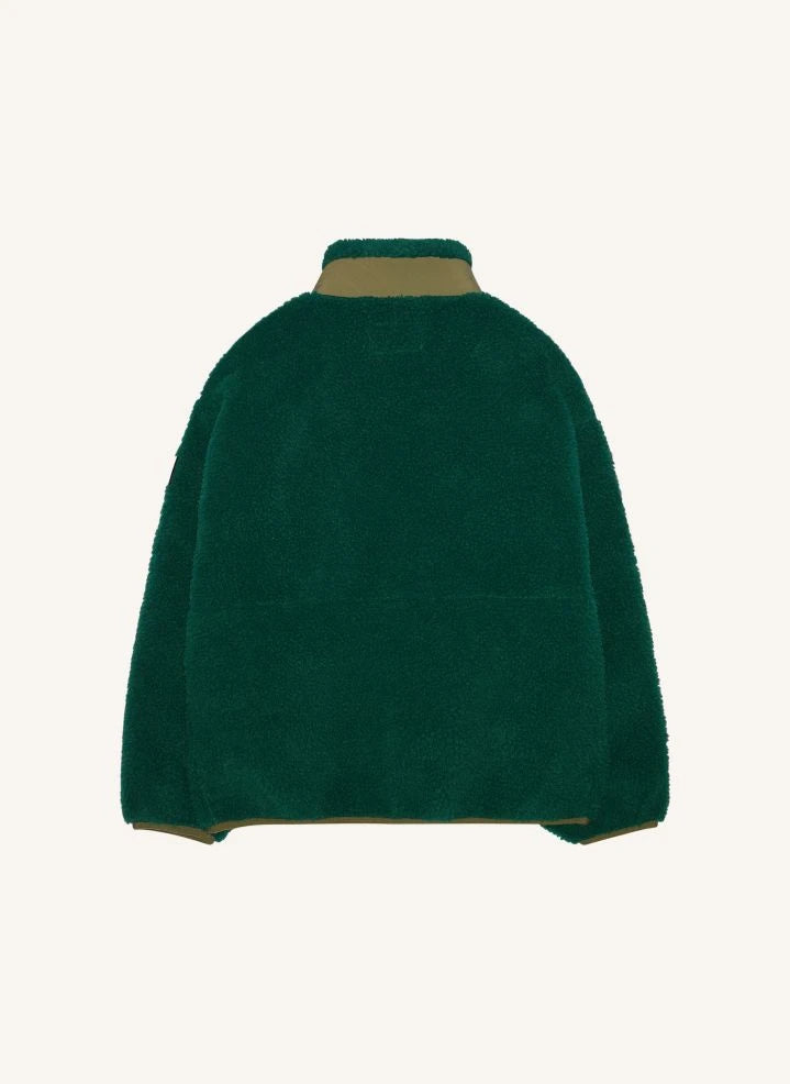 Finger in the nose - Paulo Bi-Material Sherpa Jacket | Green