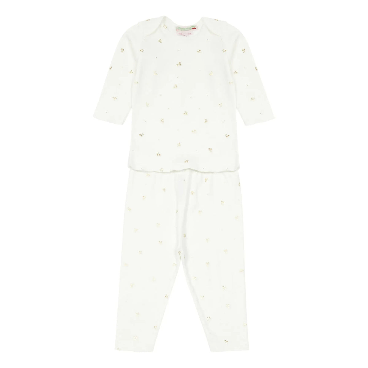 Bonpoint - Cherry T-Shirt + Leggings | Gold