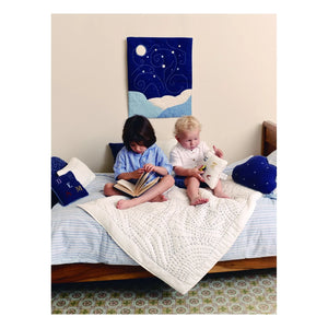 Editions Aimable - Penelope Bird Bedspread | Ivory Gauze Fabric