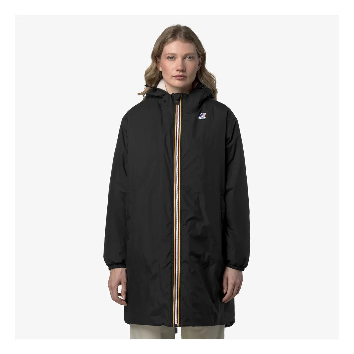 K-way - Le Vrai 4.0 Eiffel East Orsetto Coat | Black
