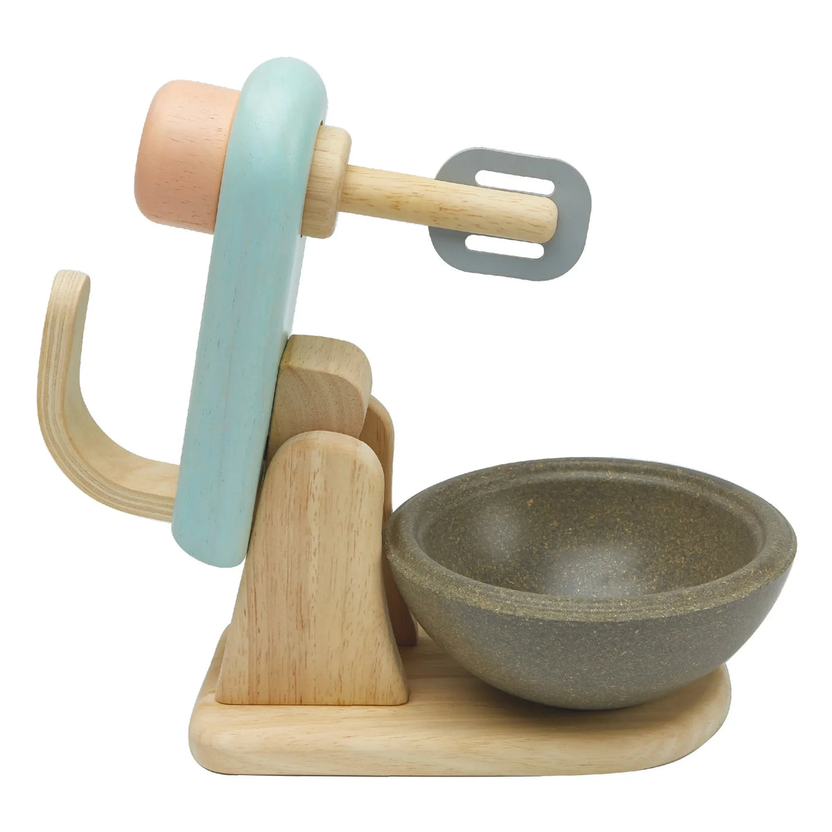 Plan Toys - Natural Rubber Wooden Food Processor Toy | Natural