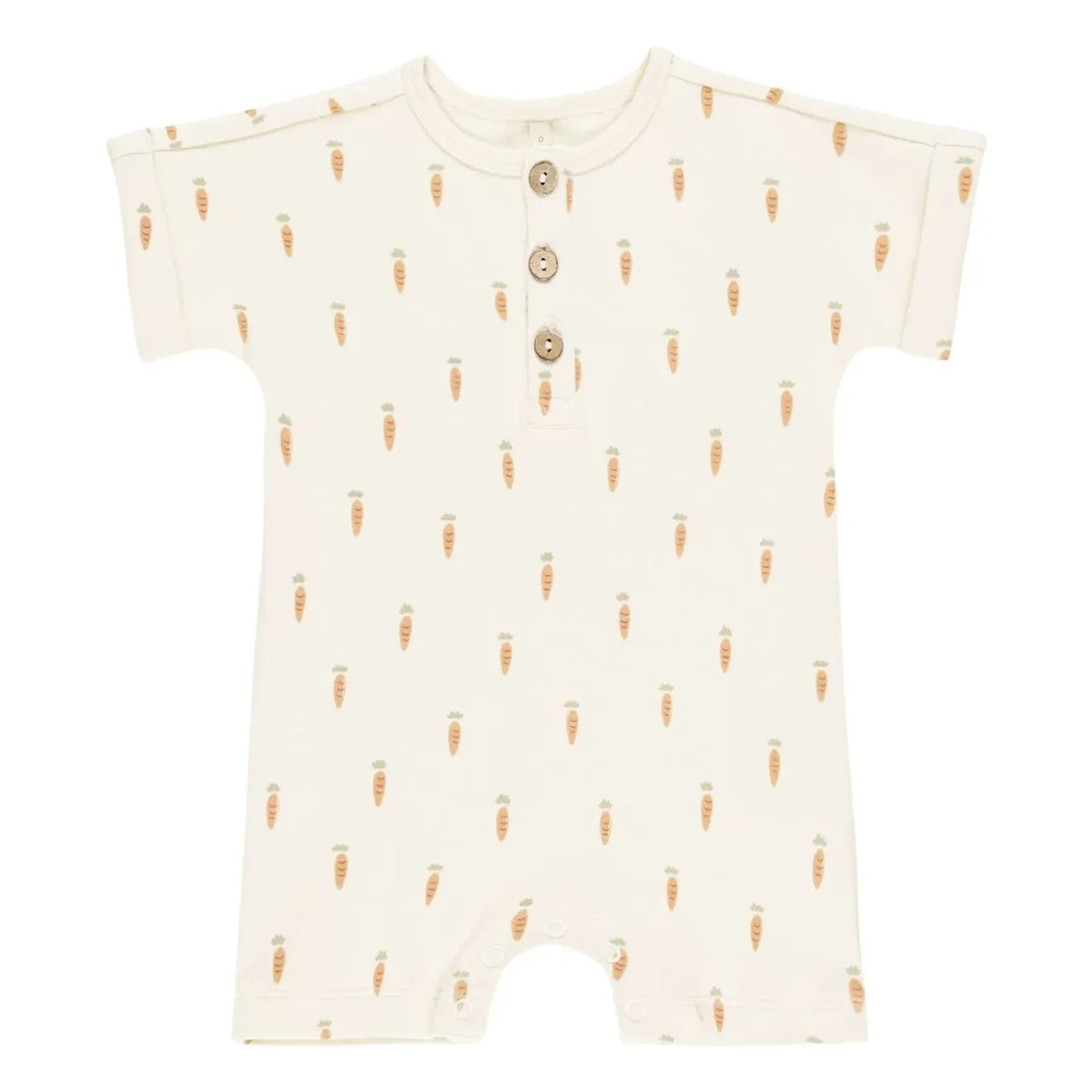 Quincy Mae - Short Sleeve Romper | Ecru