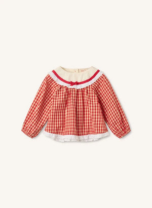 Flöss - Lucia Vichy Blouse | Red