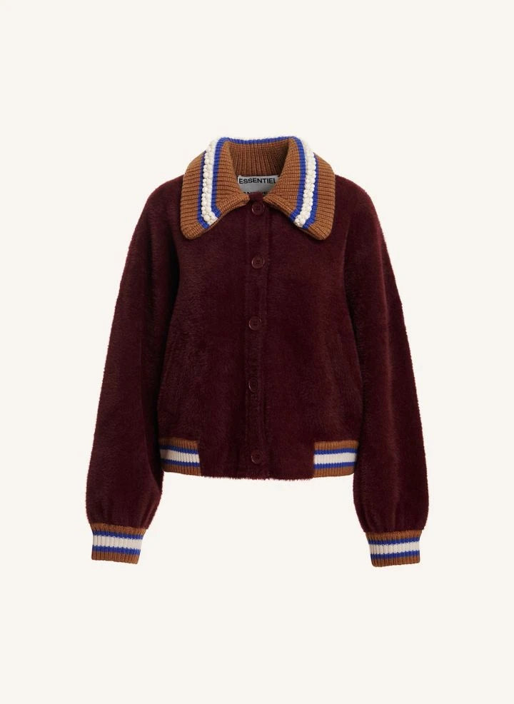 Essentiel Antwerp - Kamore Cardigan | Burgundy